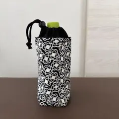 保冷保温♡ペットボトルホルダー　ペットボトルカバー　カメリア　エコバッグ　花柄