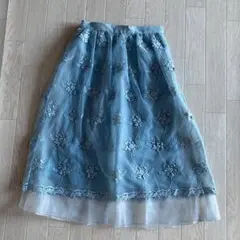 新品タグ付！ダズリン　スカート　チュール　刺繍