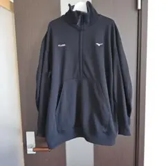 CLANE mizunoハーフジップ スウェット 黒のサムネイル