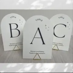 スタンド付　パール　テーブルナンバーセット 15枚 A-O【セカンドオーナー】