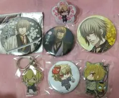 薄桜鬼 風間 缶バッジ セット 一二三書房 キャラポップ ナンジャタウン ラバー