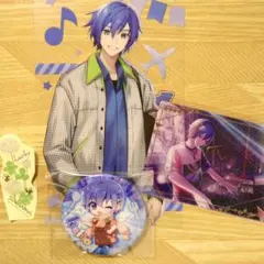 プロセカ　KAITO　まとめ売り　アニメイト特典　ウエハース　カード　缶バッジ