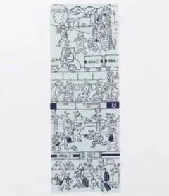 かまわぬ for ANA てぬぐい 鳥獣戯画 コラボ 空港 飛行機のサムネイル