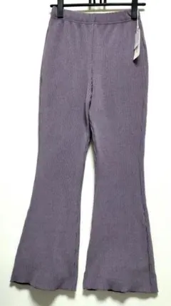 新品 Richeglamour リシェグラマー カット リブ プリーツ パンツ