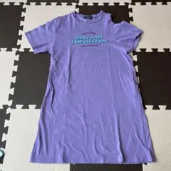 シスタージェニィ　Tシャツワンピース　パープル140cmのサムネイル