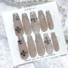 ネイルチップ 現品 オーダー ちゅるん y2k クロム シズニルック