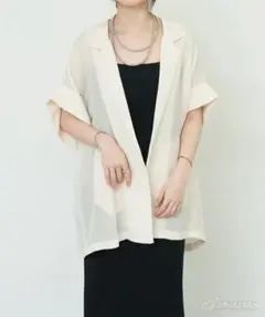 新品タグ付き⭐︎SHENERY フレンチスリーブメッシュジャケット - メルカリ