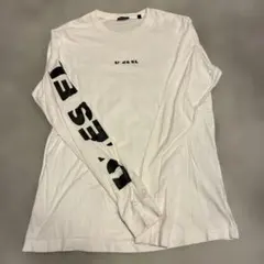 DIESEL ホワイト ロングスリーブ Tシャツ M