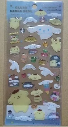 クリアキャンディシール シナモロール ポムポムプリン シール