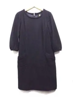 UNTITLED /アンタイトル ◎ブラック　ウール　ワンピース　0サイズ