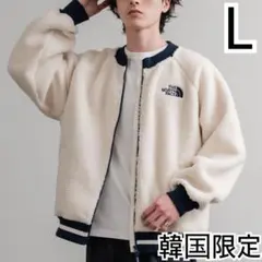 L＊クリーム　白系＊フリース　ボア　ジャケット＊ノースフェイス＊韓国限定