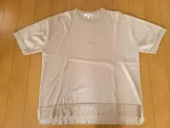 レディース半袖サマーニットTシャツベージュヨーカドーオリジナル商品美品のサムネイル