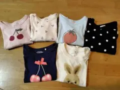 プティマイン　西松屋　プティプラ　ロンT　長袖　まとめ　80