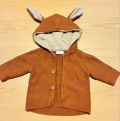 next ベビーカーディガン フード付き