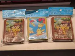 ポケモンカード　デッキシールド　ピカチュウ　3個
