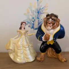美女と野獣　陶器フィギュアセット