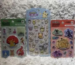 韓国限定・ポケモンステッカー　3点まとめ売り②