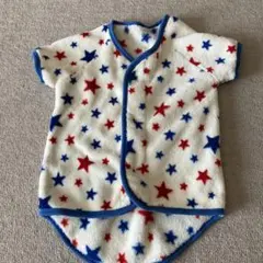 フリース スリーパー 赤青星柄