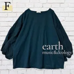 earth music&ecology 五分袖 Tシャツ F ゆったり