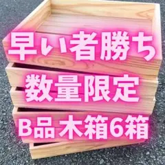 木箱　6箱セット　数量限定　小物入れにどうぞ　58