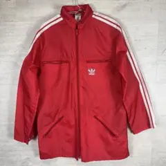 adidas オリジナルス 赤 ナイロンジャケット M 古着