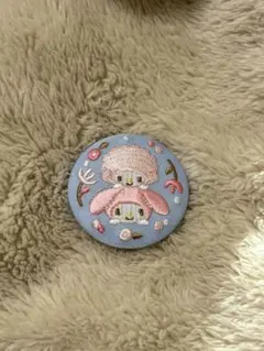 マイメロ×ピアノ♡刺繍缶バッジ