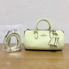 レア　COACH レーシー ハンド ショルダーバッグ レザー　ライムグリーン