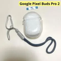 Google Pixel Buds Pro 2クリアケースカラビナストラップ付きのサムネイル