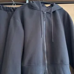 UNIQLO ドライスウェットタックテーパードパンツ S パーカーM