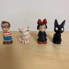 【激レア廃盤・初期】魔女の宅急便 指人形 4体セット トンボ 刻印あり ジブリ