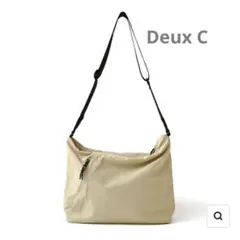 ★美品★Deux C ドゥ•セー スラッシュショルダーバッグ M