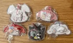 サンリオパッケージチャーム　マイメロディ　シナモロール　バツ丸ウィッシュミーメル