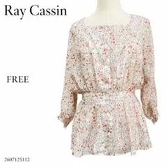 Ray Cassin レイカズン 花柄 シースルーFREE 七分袖 チュニックのサムネイル