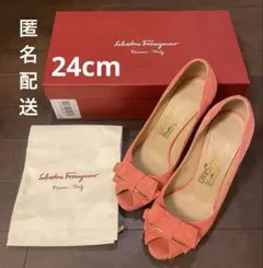 【美品】 フェラガモ Ferragamo パンプス 6 1/2 D 24cm
