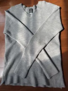 【nico and‥】ニコアンド　丸襟長袖ニット　薄手　グレー　サイズ4(L)