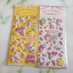 マシュマロシール　ぷっくり　ぷくぷく　サンリオ　シール　キキララ　日本未発売