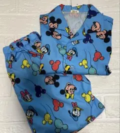 ディズニー　キッズシャツ＋パンツ　セットアップ　120サイズ　レトロ
