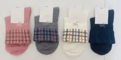 DAKS レディース ソックス 4足セット チェック柄 22-24cmのサムネイル