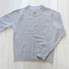 HEALTHY KAREN 長袖ニット ビジュ付 M