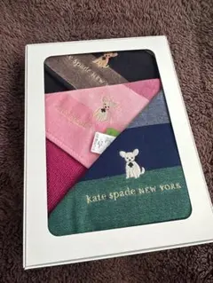 【未使用】kate spade チワワ刺繍タオルハンカチ3枚セットのサムネイル