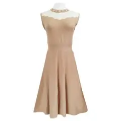 axes femme ノースリーブ ワンピース レース パール アクシーズファム