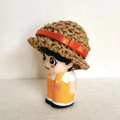 麦わら帽子(オレンジ)