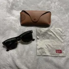 Ray-Ban シールド ガンメタル ブラウン 箱付 美品 オシャレ サングラス 