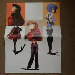 新世紀エヴァンゲリオン　両面ポスター#♡⑨　私服　ミサト&アスカ&レイ
