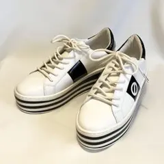 【NO NAME】ノーネーム ブースト 35 厚底 スニーカー 白