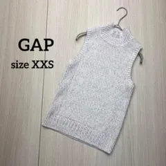 ● GAP ギャップ　ハイネックニット　袖なし　XXS