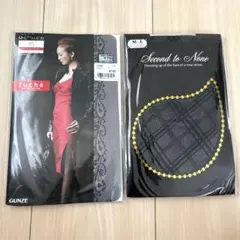 Tuché 他　ブラック　柄タイツ M-Lサイズ