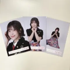 大沼晶保　12thBACKS黒　生写真　セミコンプ