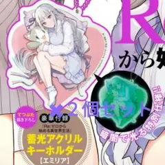 コミックアライブ 11月号付録 リゼロ エミリア アクリルキーホルダー2個セット