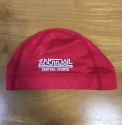 セントラルスポーツ 水泳帽 赤　M